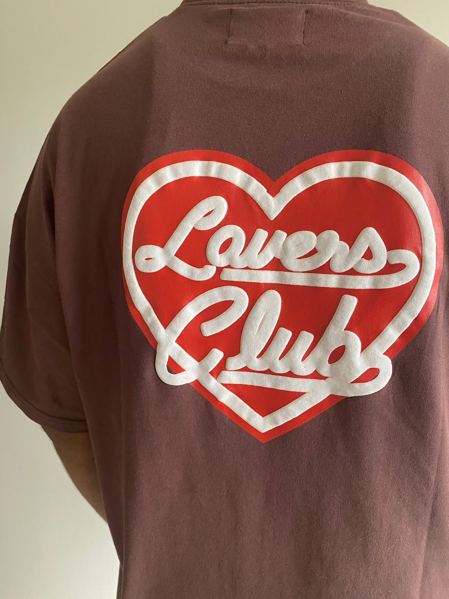 'LOVERS CLUB' BROWN T-SHIRT