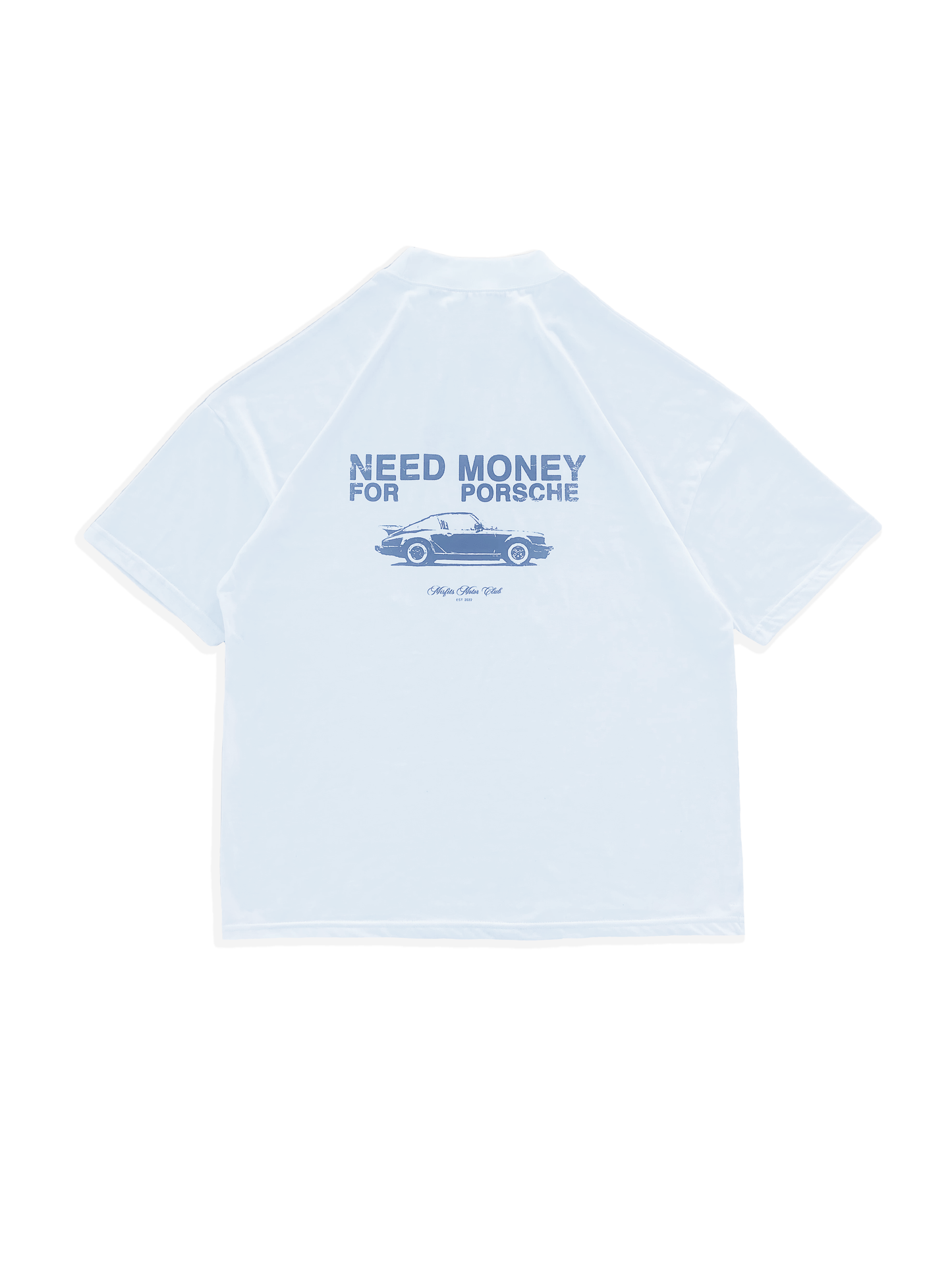 'MONEY FOR PORSCHE' WHITE T-SHIRT